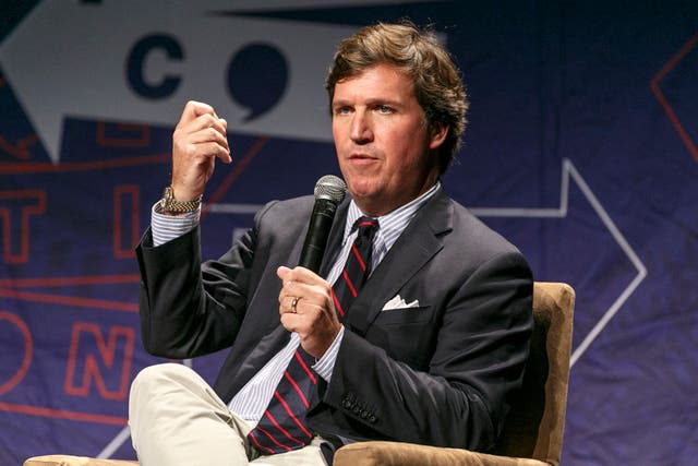 <p>Fox News host Tucker Carlson in 2018</p>