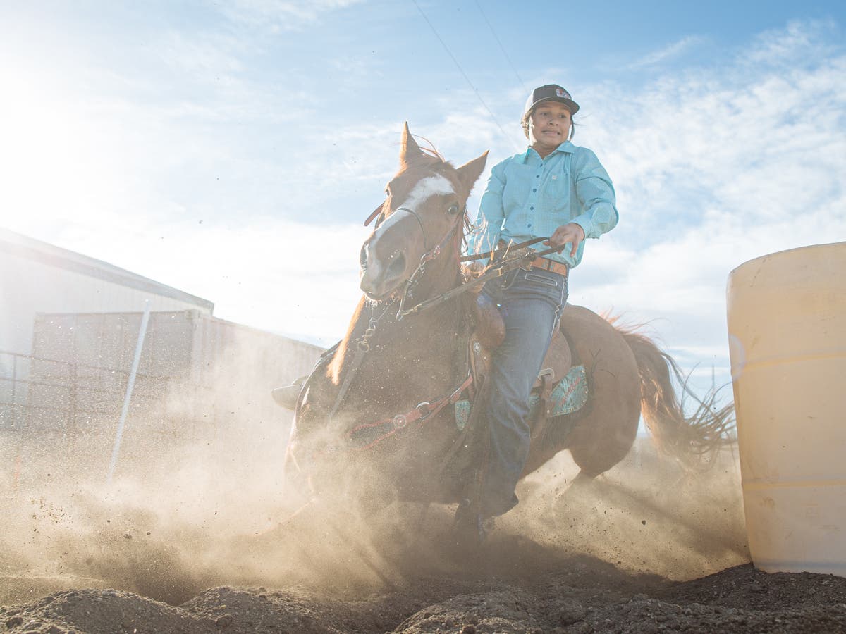 The Black female rodeo riders redefining American cowboys: ‘They’ll give you looks until they see you compete’