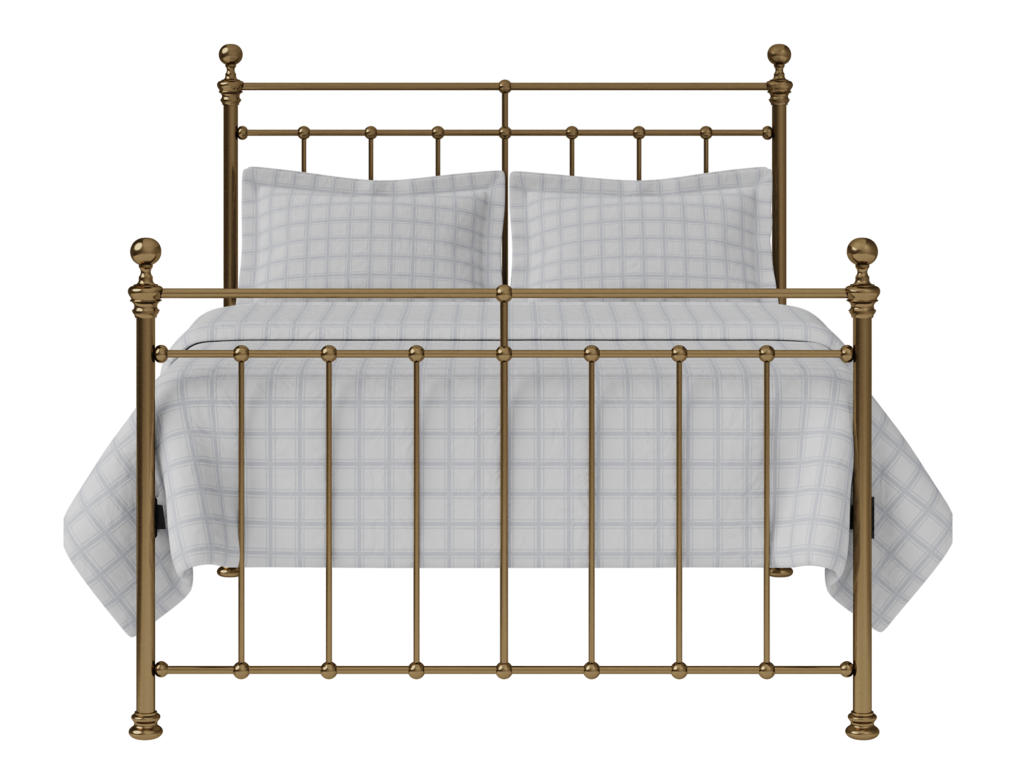 The Original Bed Co Blyth brass bed frame, double