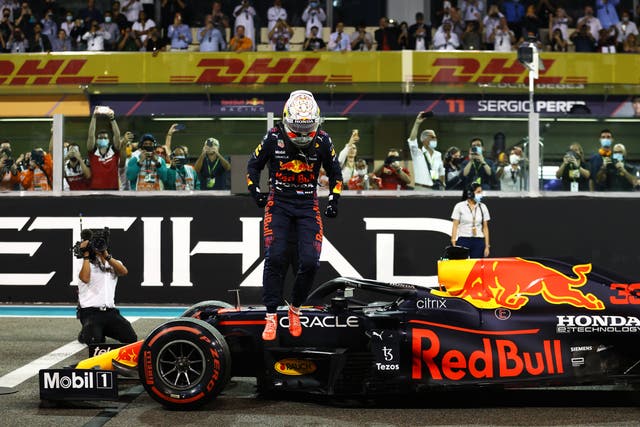 <p>Max Verstappen secured his first world title with victory in Abu Dhabi </p>