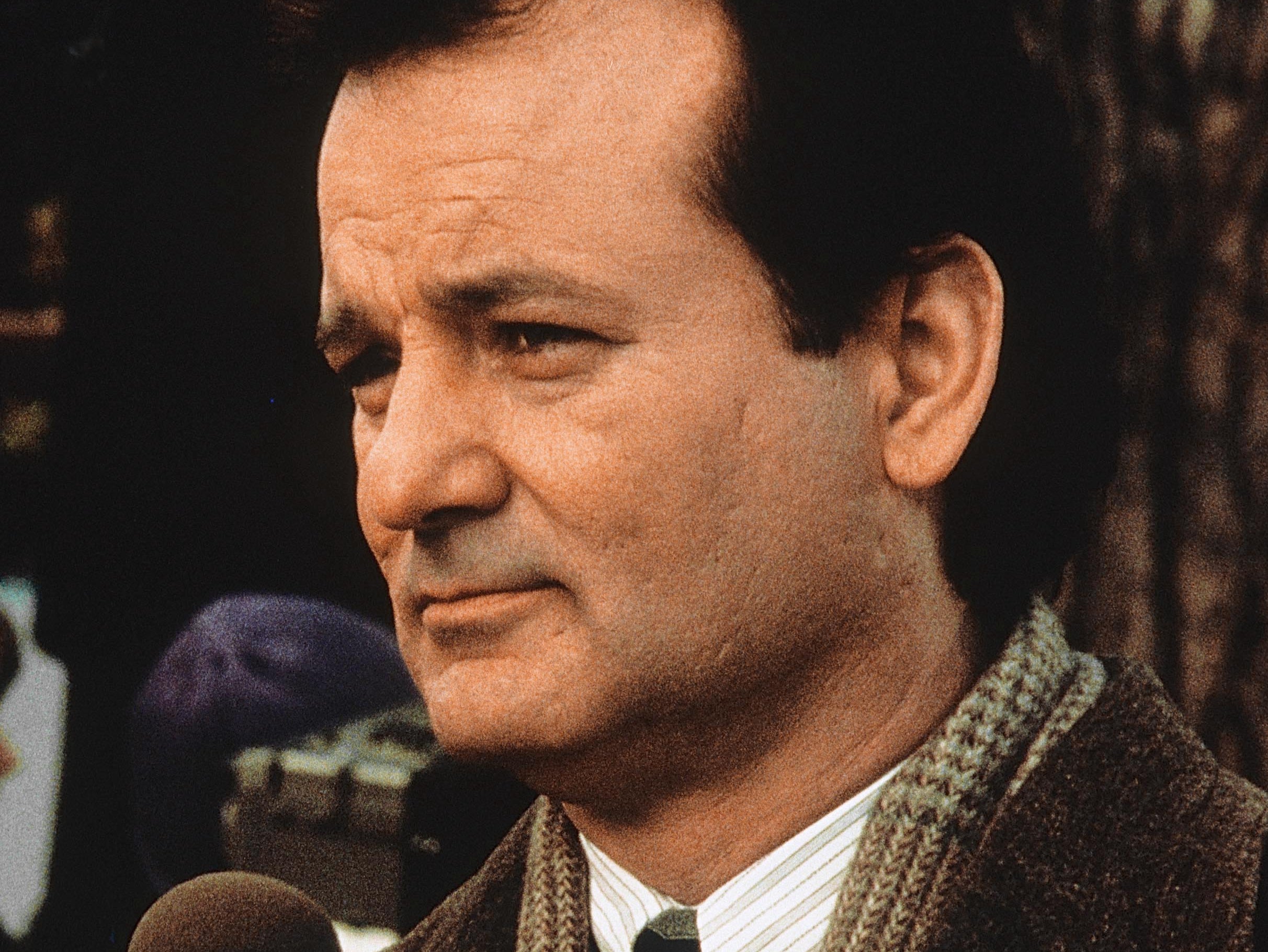 Bill Murray as curmudgeonly weatherman Phil in ‘Groundhog Day’