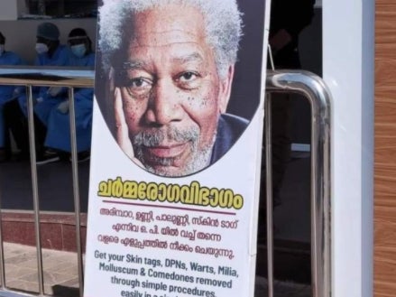 A hospital in Kerala used Morgan Freeman’s photo in an ad for its skincare treatment facility. After an outcry on social media, the hospital apologised to the actor and took down the ad