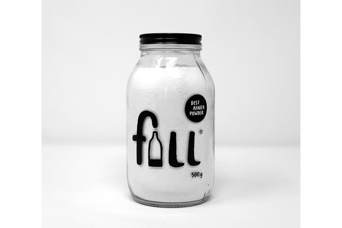 Fill destainer 500g glass jar indybest