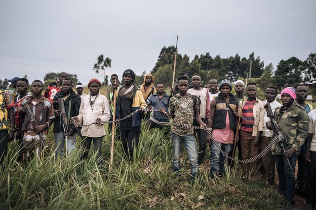 <p>File photo: Militiamen from the armed group URDPC/CODECO gather in Ituri, Democratic Republic of Congo, 18 September 2020</p>
