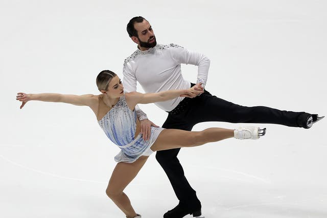 <p>Ashley Cain-Gribble and Timothy LeDuc compete at the US Figure Skating Championships</p>