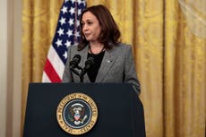 Kamala Harris chokes up discussing mother’s cancer fight