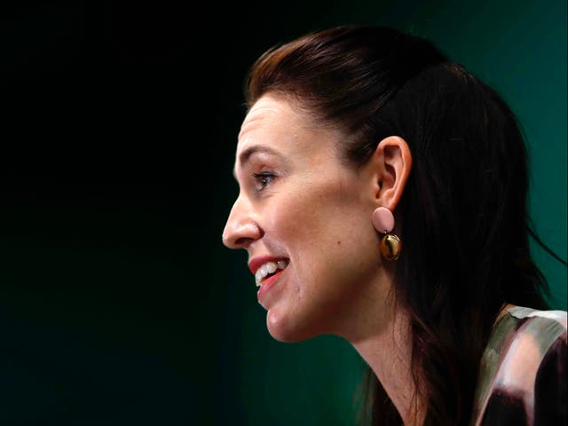 <p>Jacinda Ardern outlines the New Zealand government’s plans to reopen the country’s borders</p>