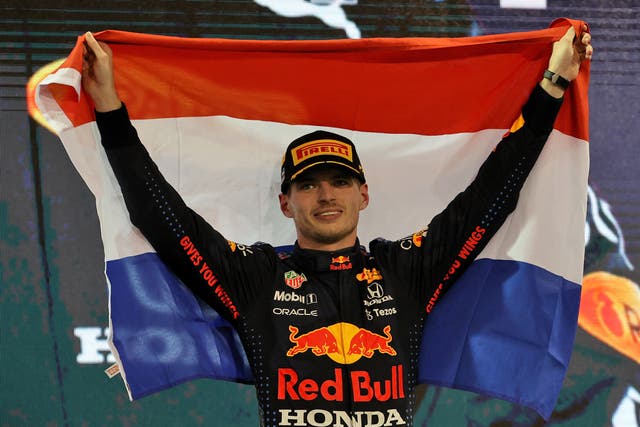 <p>Max Verstappen says he doesn’t feel any extra pressure as world champion (PA Wire/PA Images)</p>