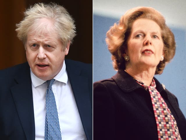 <p>Boris Johnson suggest Margaret Thatcher would back his NI hike </p>