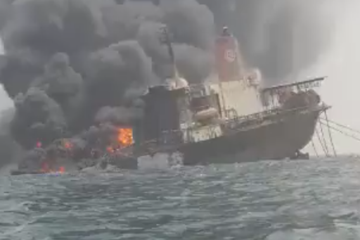 Fire put out from Nigerian oil tanker explosion, fate of crew unknown