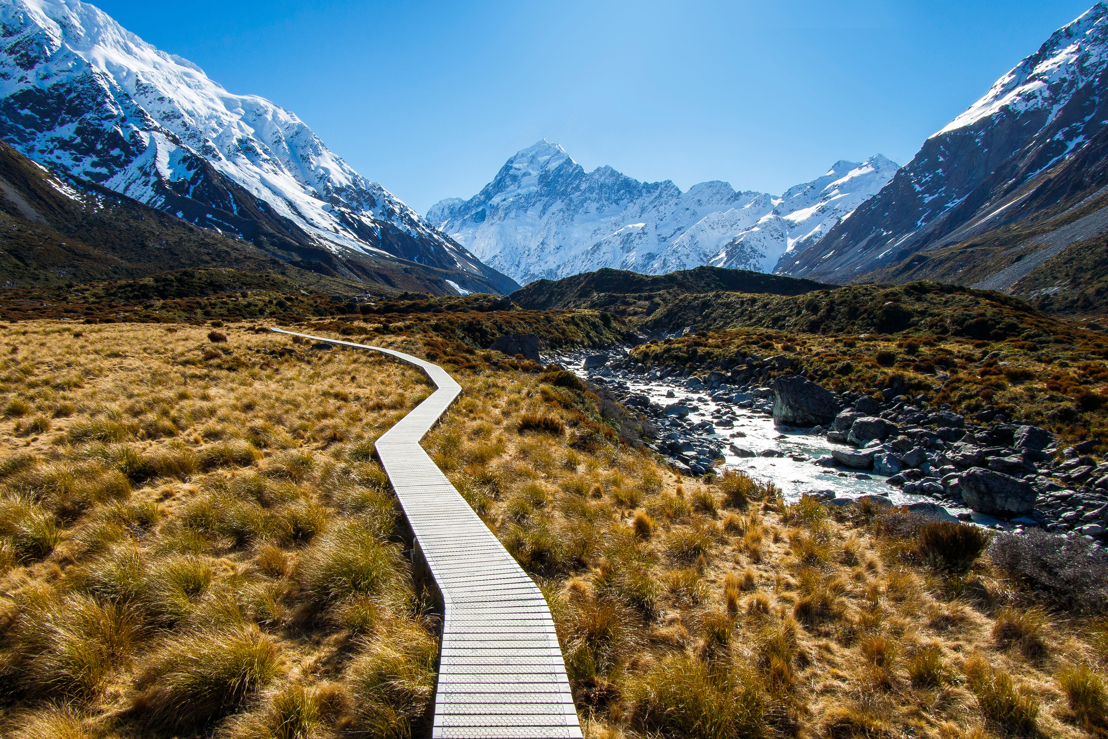 Mountains near Mount Cook, New Zealand