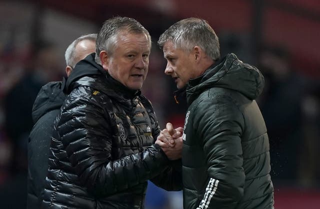 Chris Wilder’s (left) Middlesbrough side head for Old Trafford on Friday evening in good form (Tim Keeton/PA)