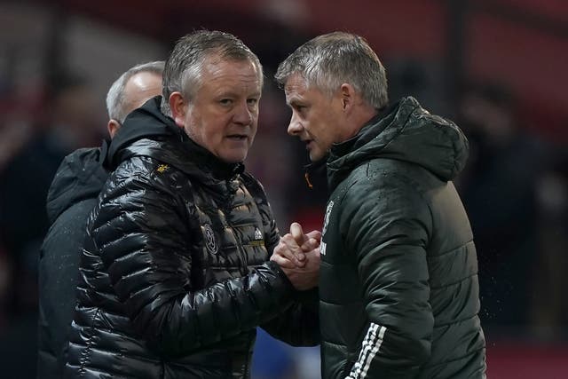 Chris Wilder’s (left) Middlesbrough side head for Old Trafford on Friday evening in good form (Tim Keeton/PA)