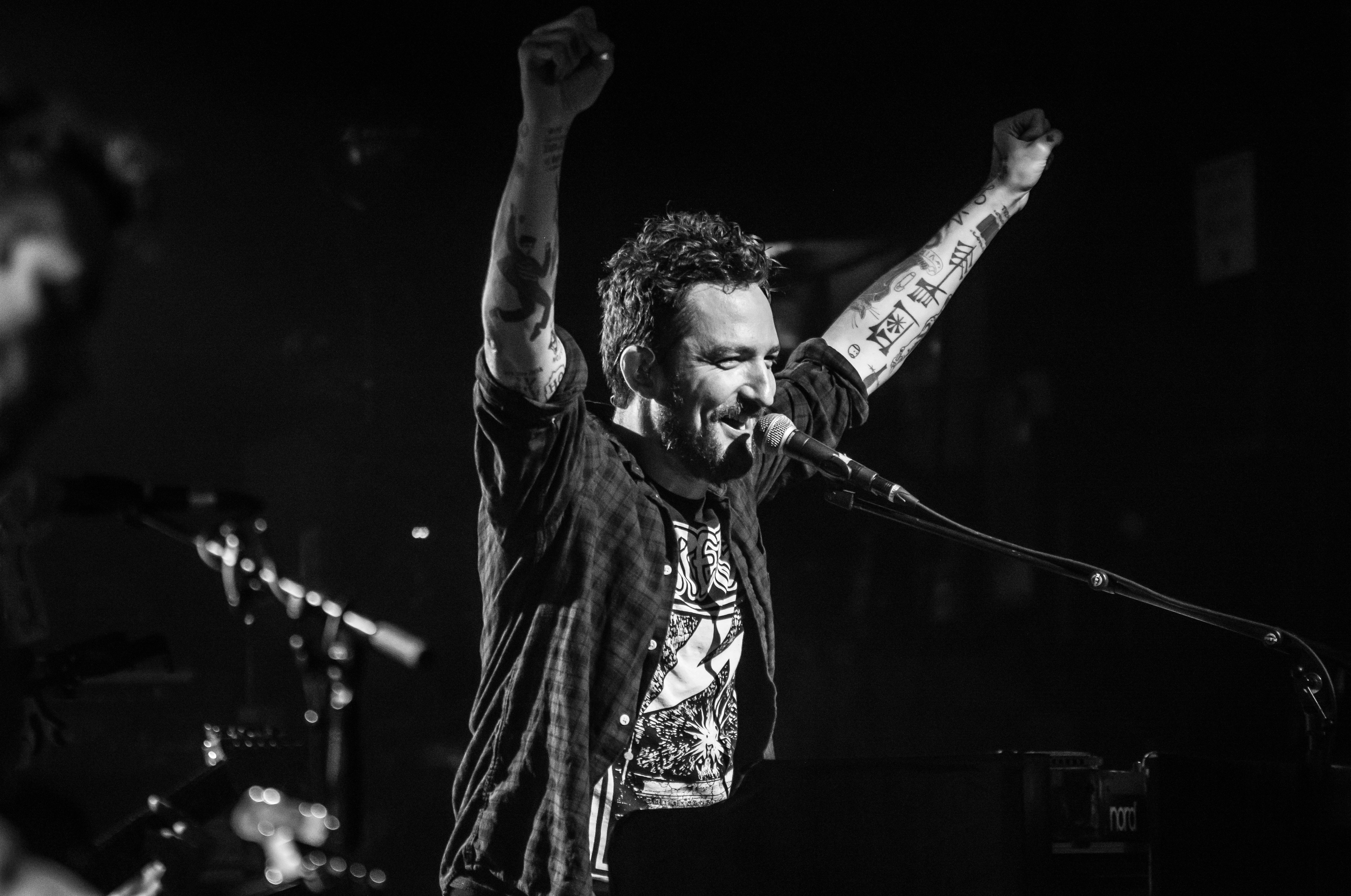 Frank Turner during a typically energetic live show