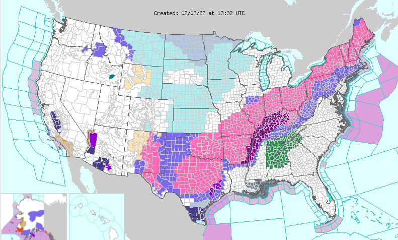 Winter Storm Landon to hit states across midwest and south