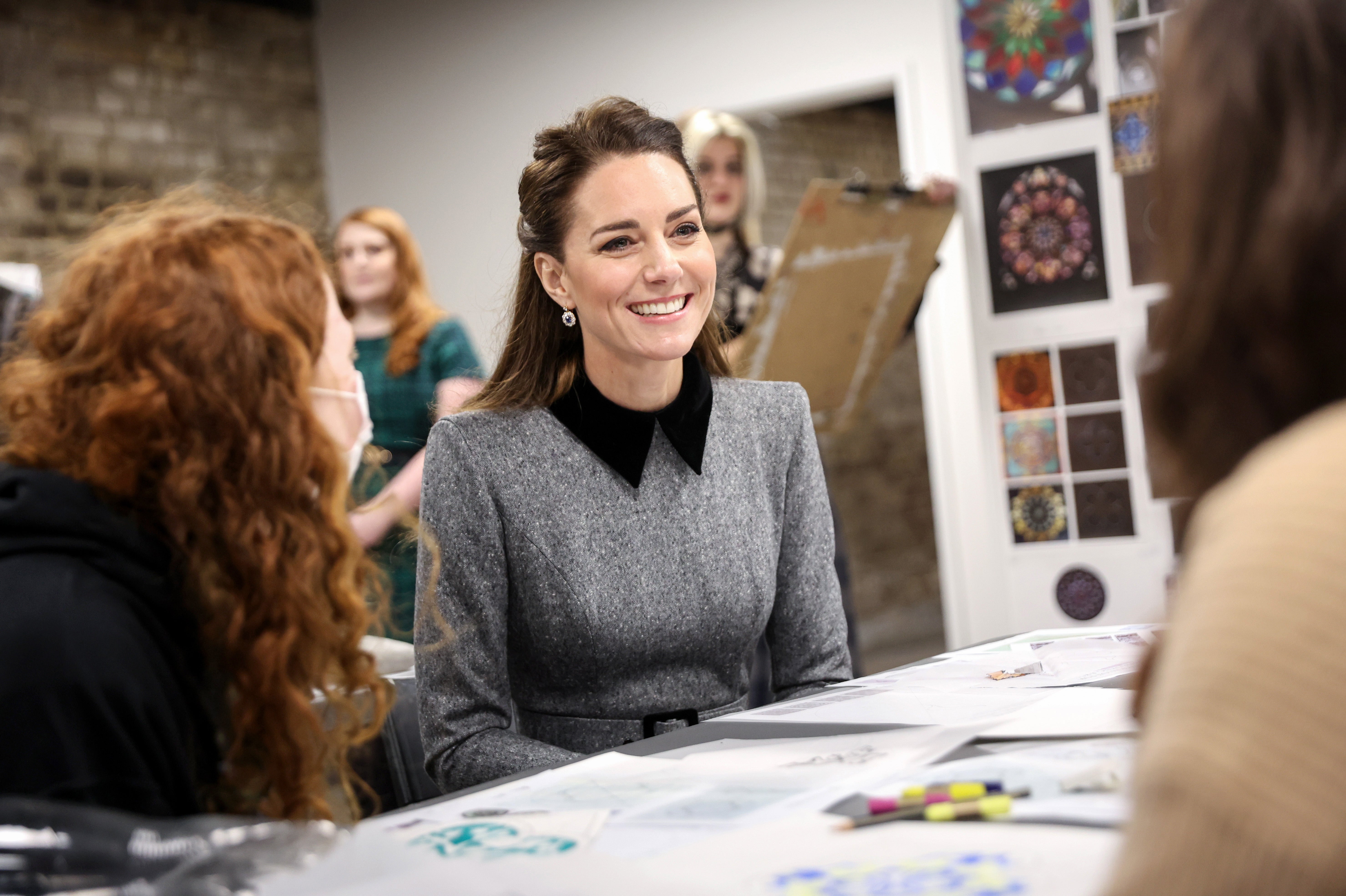 The Duchess of Cambridge during a visit to the Prince’s Foundation’s Trinity Buoy Wharf (Chris Jackson/PA)