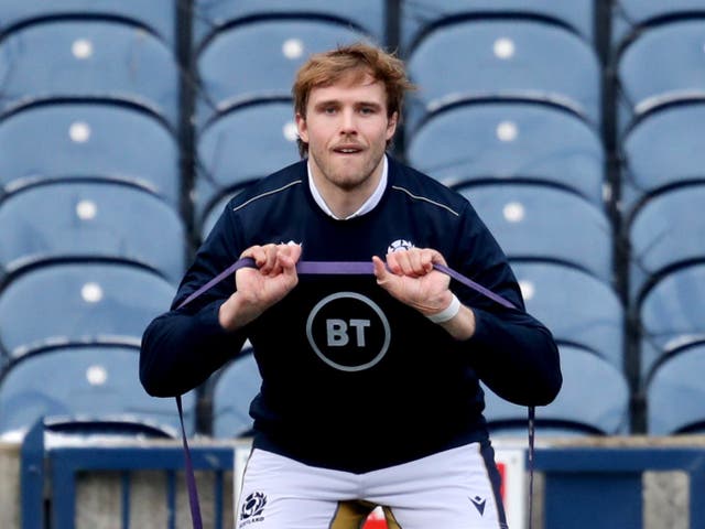 <p>Jonny Gray is back in Scotland’s starting XV (Jane Barlow/PA)</p>