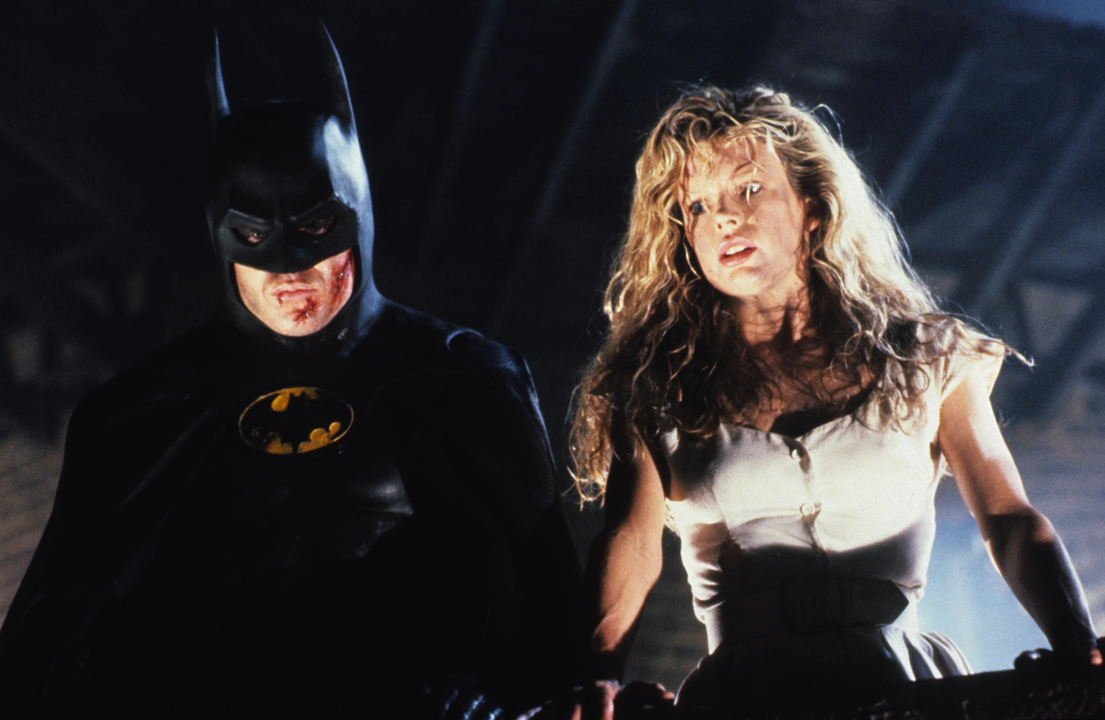 Flawed human or superhero? Michael Keaton with Kim Basinger in Tim Burton’s ‘Batman’