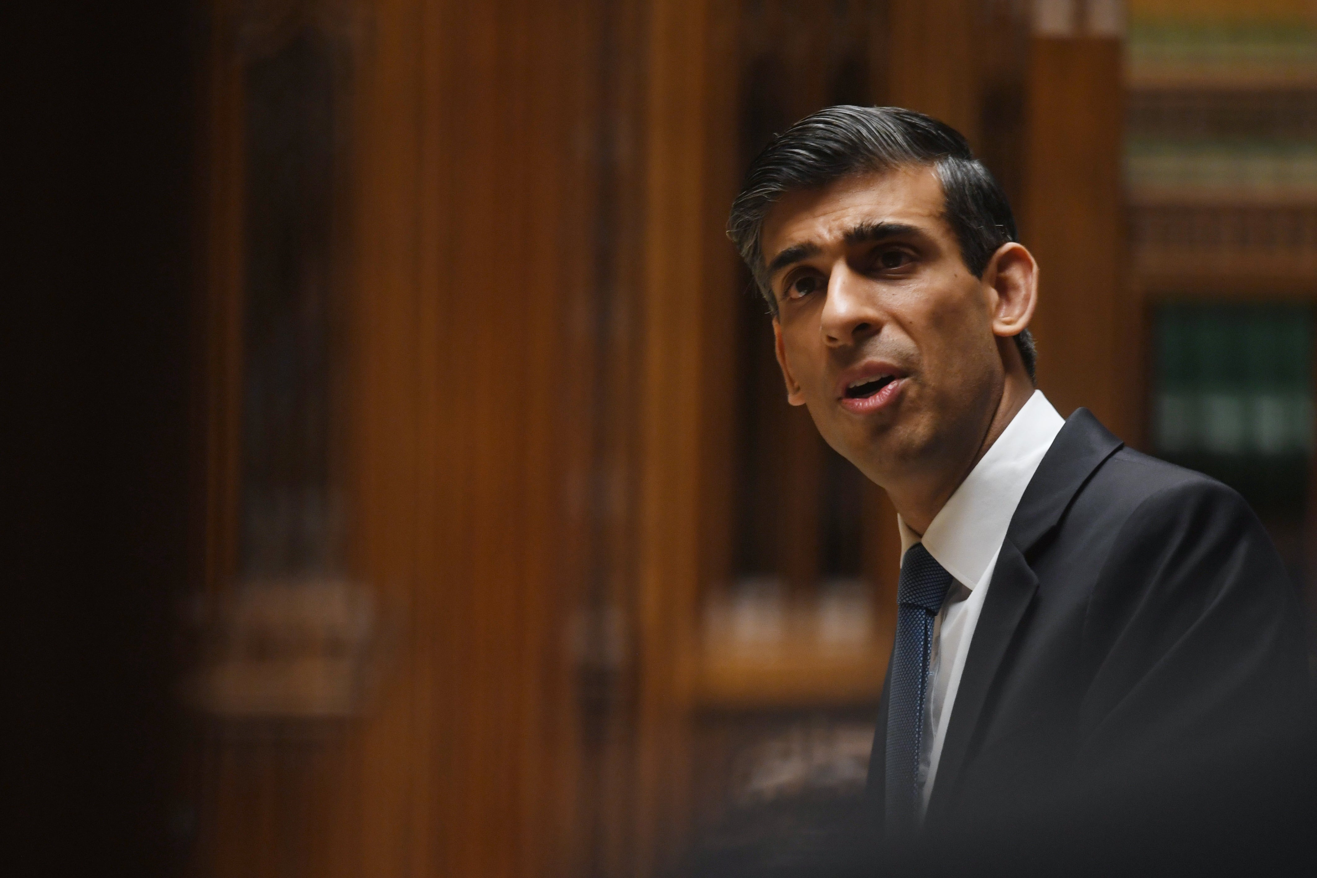 Rishi Sunak announced loans to cover part of the energy price increase (UK Parliament/Jessica Taylor/PA)