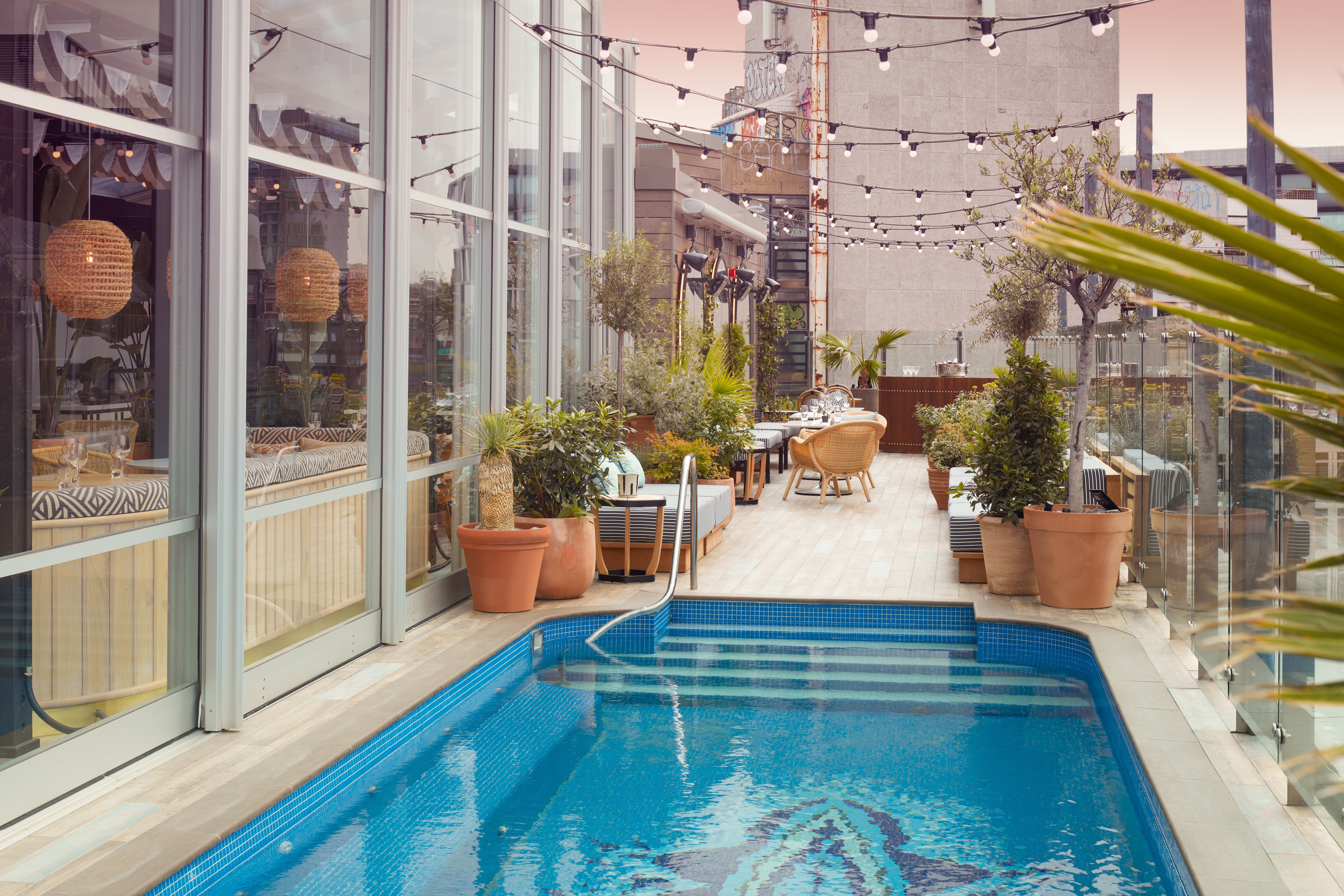 The Mondrian Shoreditch’s rooftop Lido restaurant is the best place to while away a sunny day