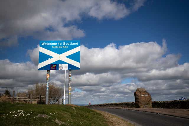 The report calls for the management of borders to be properly addressed in any future prospectus for Scottish independence (Jane Barlow/PA)