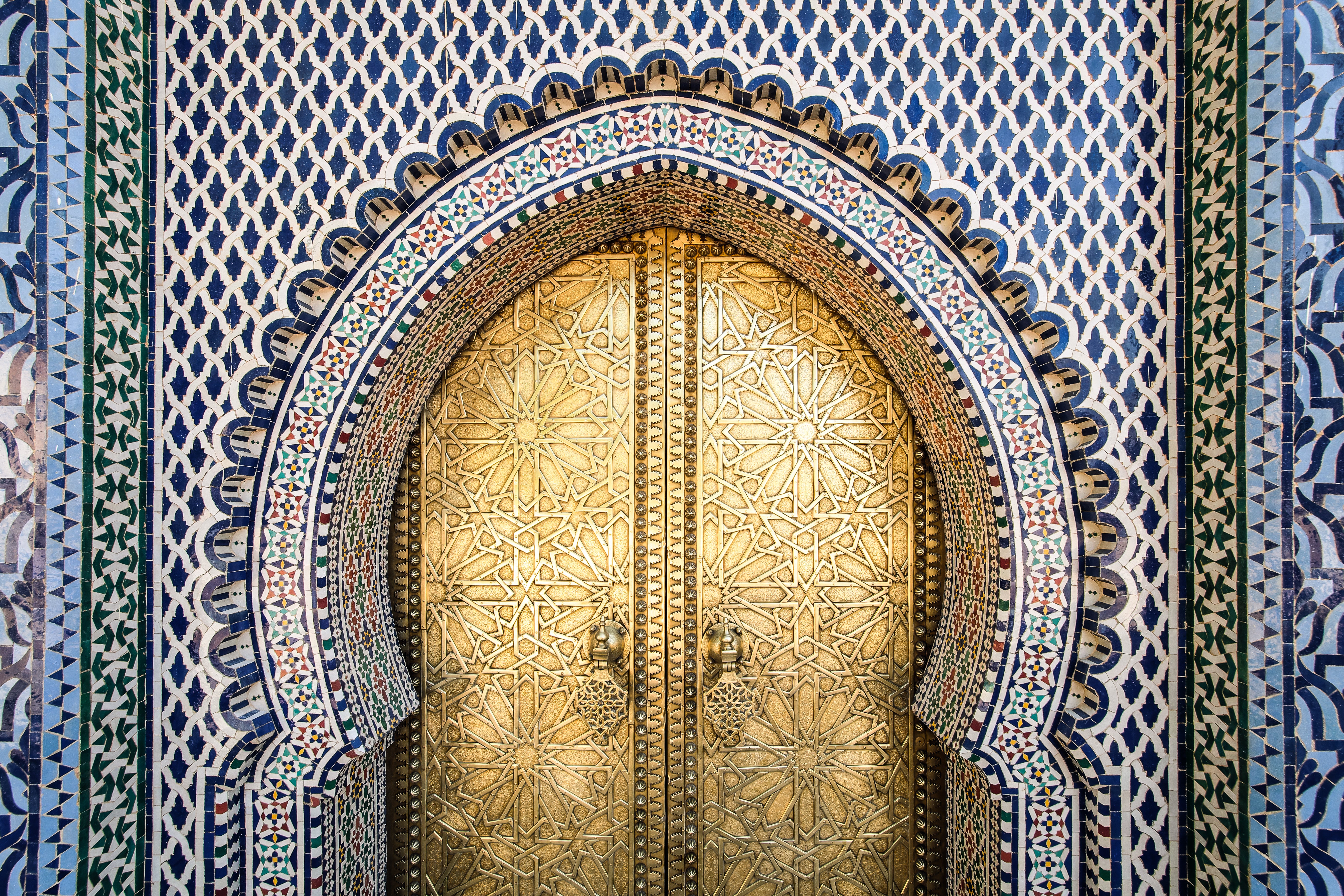 Opening soon: a doorway in Fès, Morocco