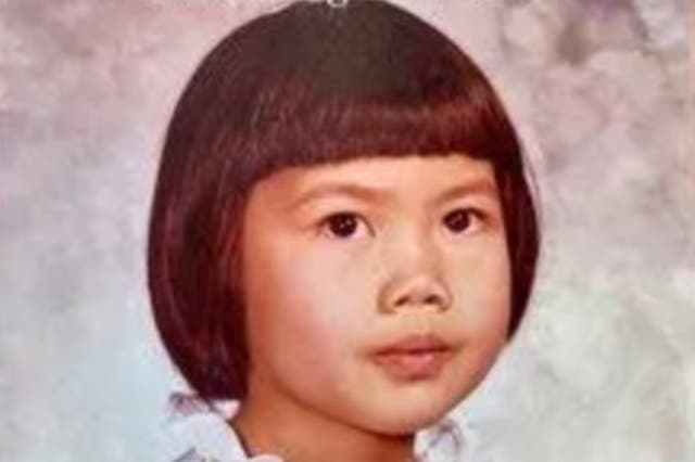 <p>Anne Sang Thi Pham poses for a school photograph. The 5-year-old was murdered in 1982, but police in California are re-opening her case after finding a lead. </p>
