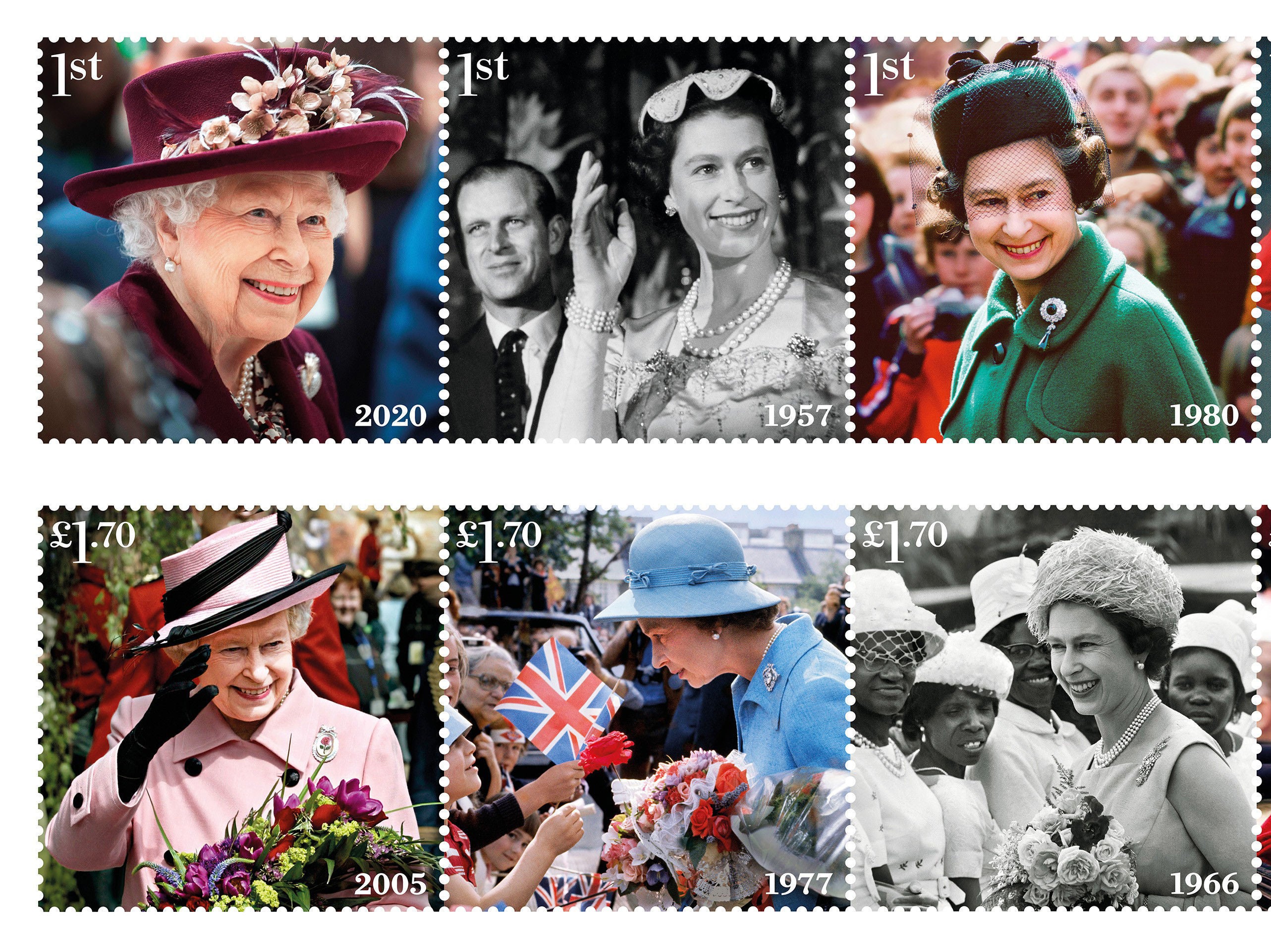 Royal Mail releases eight new stamps in celebration of Queen s