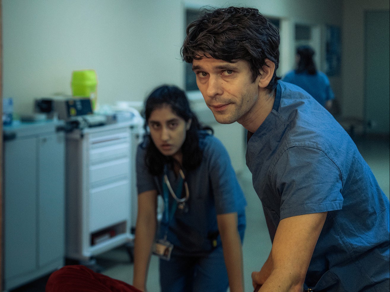 Shruti (Ambika Mod) and Adam (Ben Wishaw) in ‘This Is Going To Hurt'