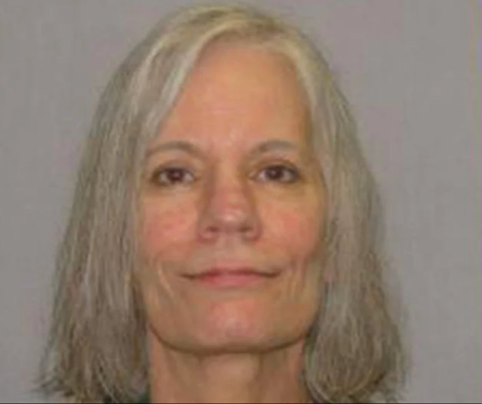 Pamela Hupp is seen in her mugshot after being charged with Betsy Faria’s death in July 2021