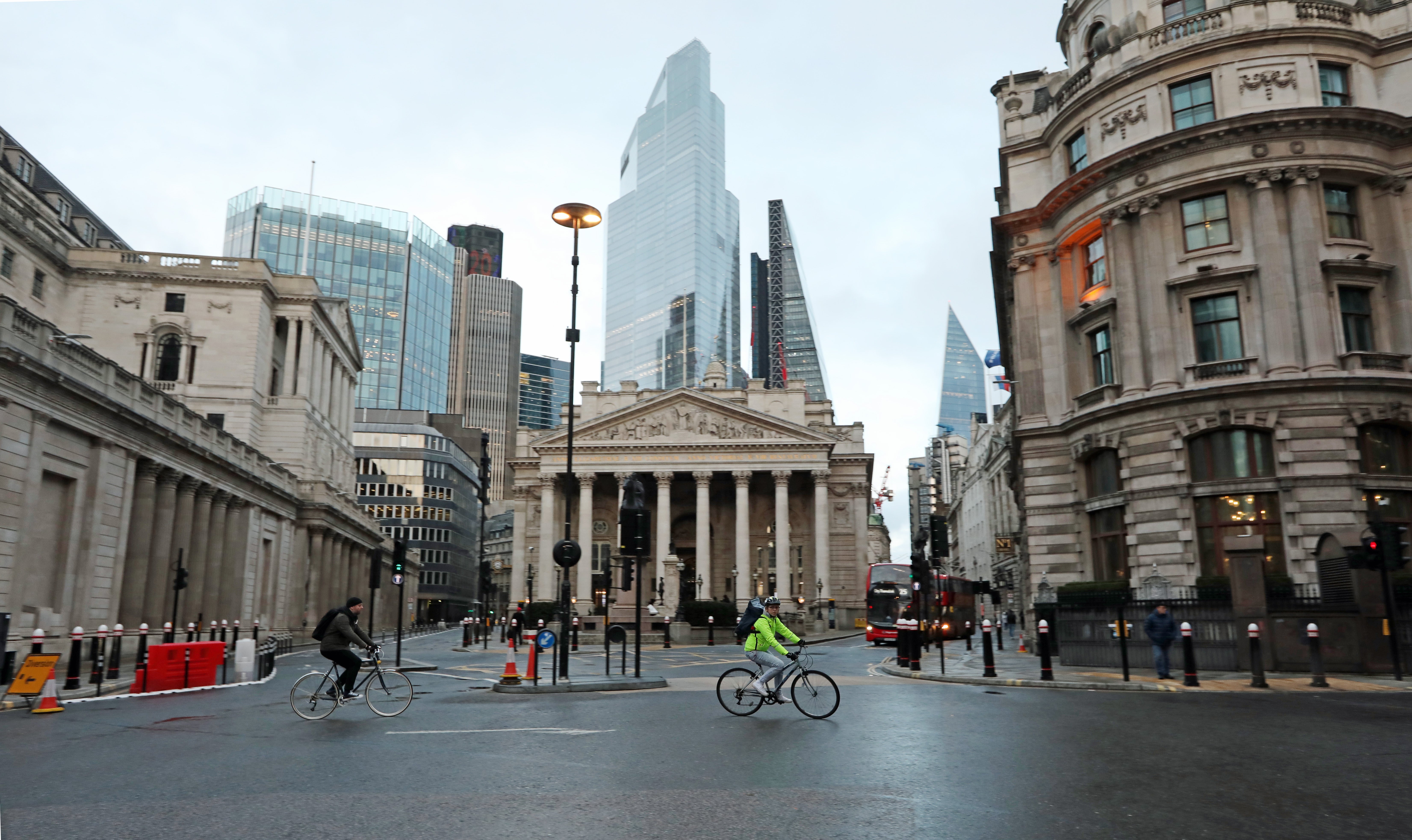 Shares in London stocks were hit by downbeat growth predictions by the Bank of England (Luciana Guerra/PA)