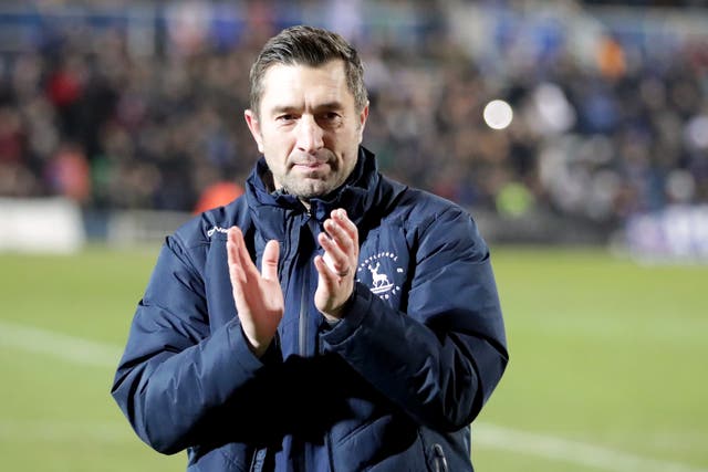 Hartlepool manager Graeme Lee is looking forward to a special weekend for his family (Richard Sellers/PA)