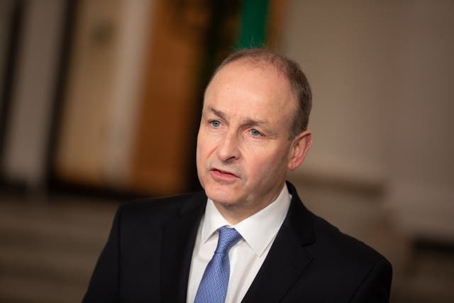 Taoiseach Micheal Martin has expressed concerns about Paul Givan’s resignation (PA)