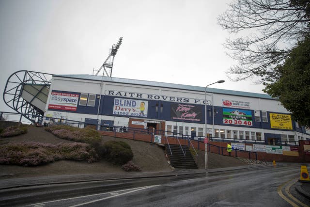 The Raith Rovers board remain under fire (Jeff Holmes/PA)