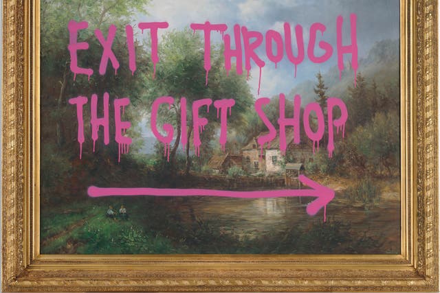 <p>Banksy’s 2009 work ‘Exit Through the Gift Shop’ was recently put up for investment on Masterworks, a platform that allows investors to buy individual shares in famous artworks. </p>
