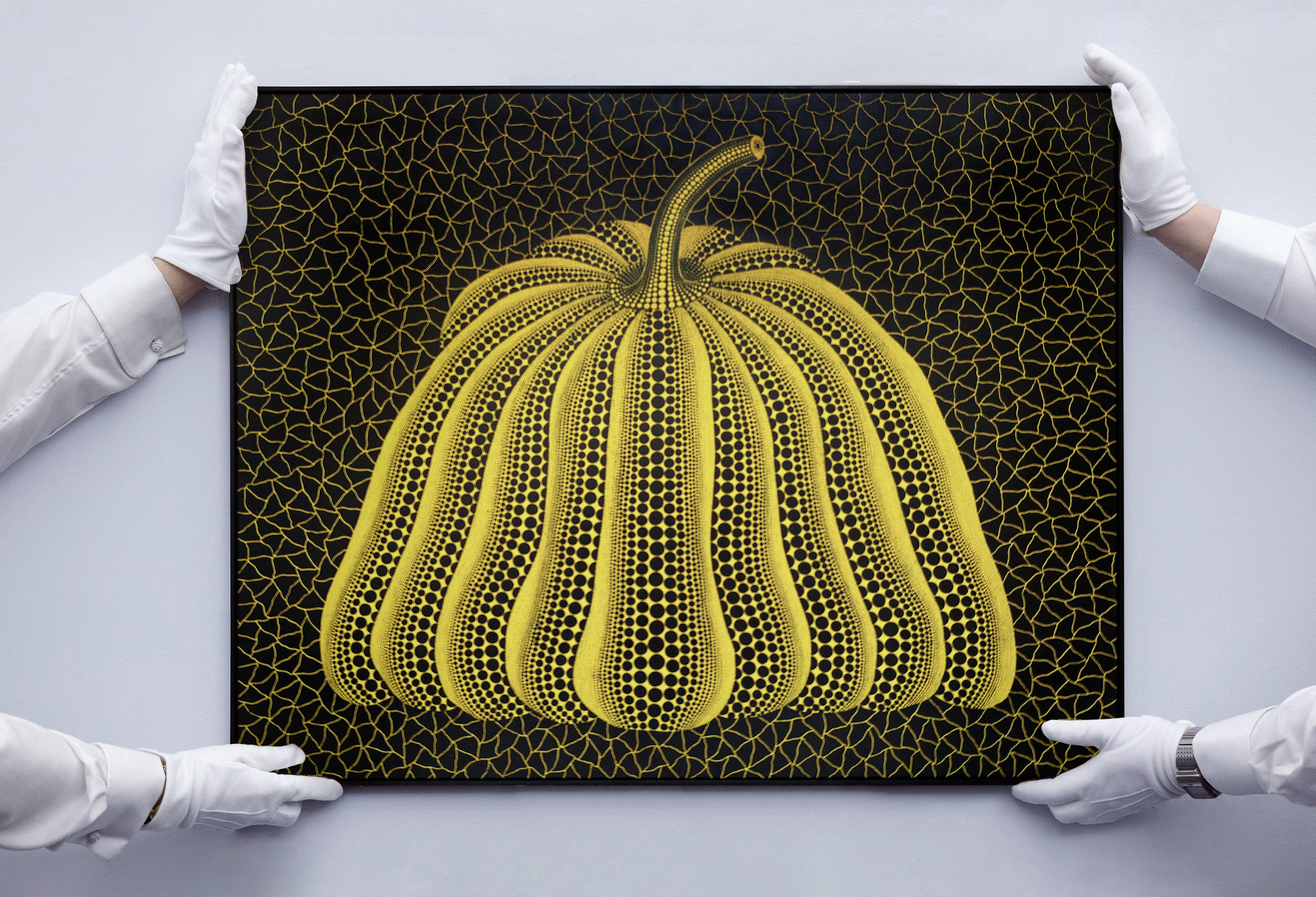 ‘Pumpkin by Yayoi Kusama’ is among the more than $150 million worth of art made available for investment on Masterworks.