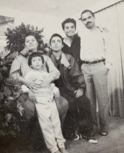 Griselda with her sons Michael, Osvaldo, Uber and Dixon