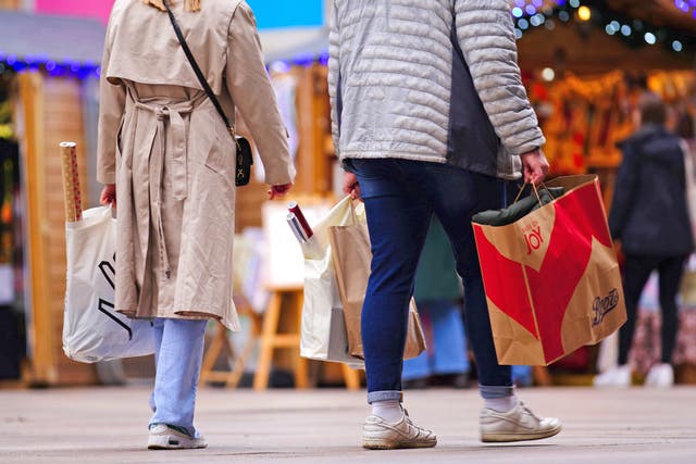 Shopper footfall improved slightly in January (Ben Birchall/PA)