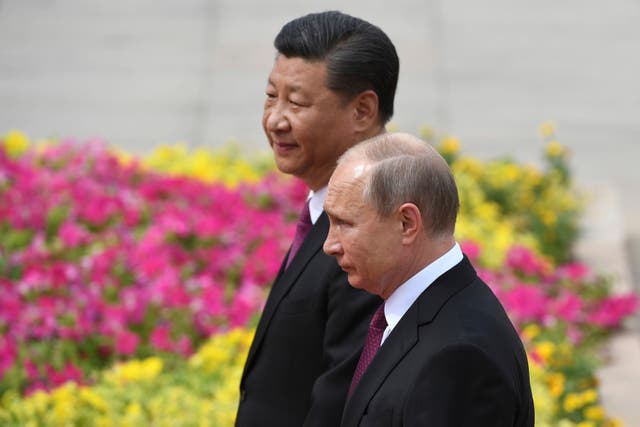 <p>Vladimir Putin is the highest-profile leader at the Beijing Winter Olympics after several western nations decided to stage a diplomatic boycott</p>