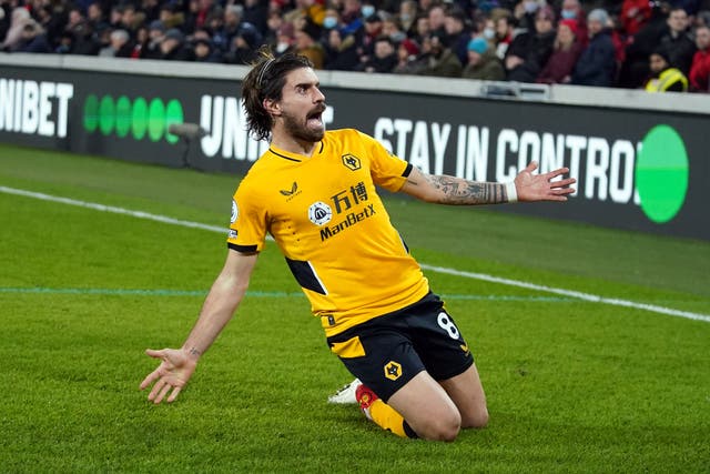 <p>Wolves midfielder Ruben Neves scored the opening goal of the win over Leicester City. (Nick Potts/PA)</p>