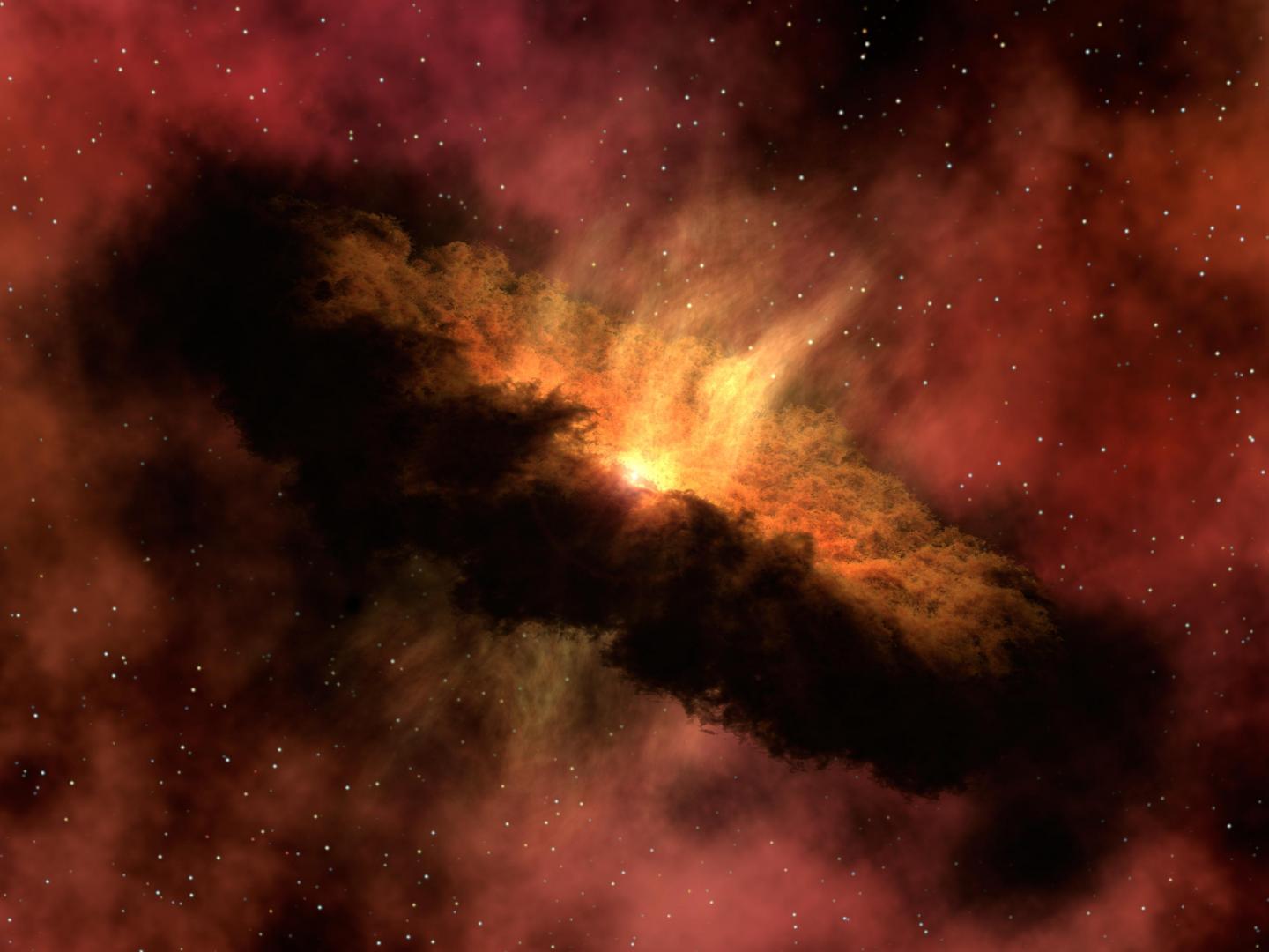 Artistic depiction of the solar nebula