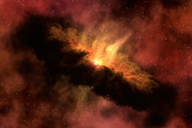 <p>Artistic depiction of the solar nebula</p>