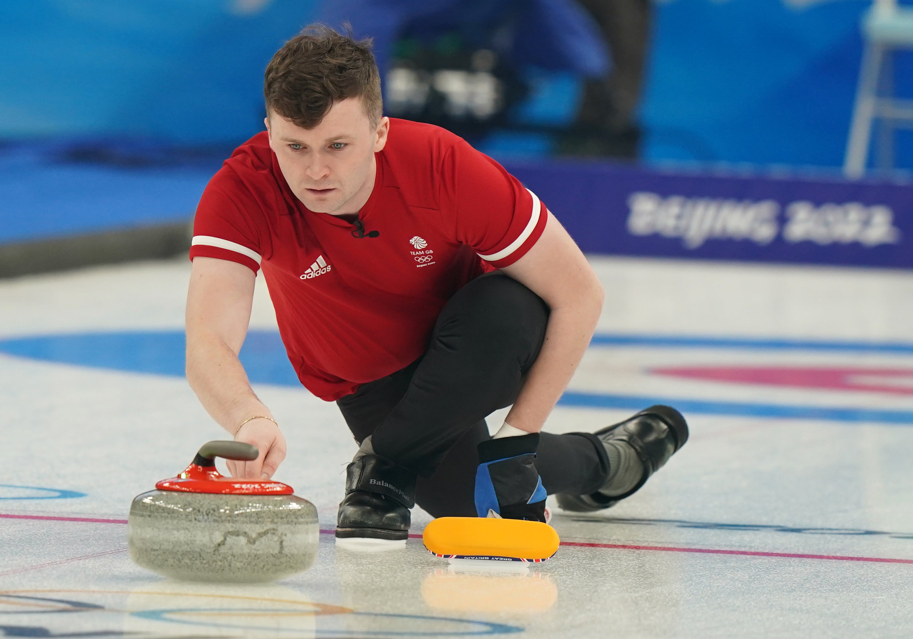 Bruce Mouat wrapped up another win for GB’s mixed curling duo (Andrew Milligan/PA)