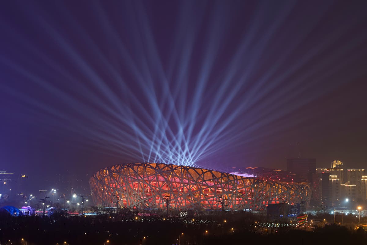 Фотография 2022. Олимпийский парк Пекин 2022. Beijing National Stadium (Пекин, Китай, 2022. Олимпийский стадион в Пекине 2022. Пекинский национальный стадион, прозванный «Птичье гнездо».