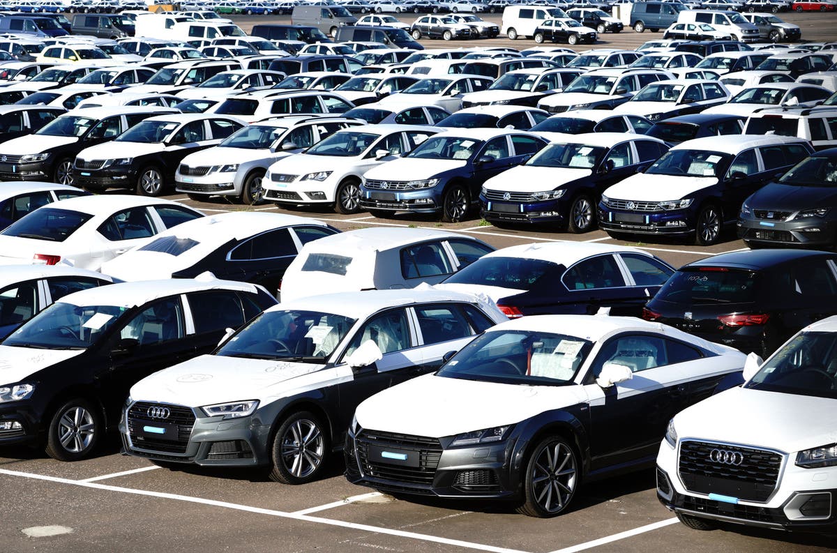 New car sales down 23% on pre-pandemic levels