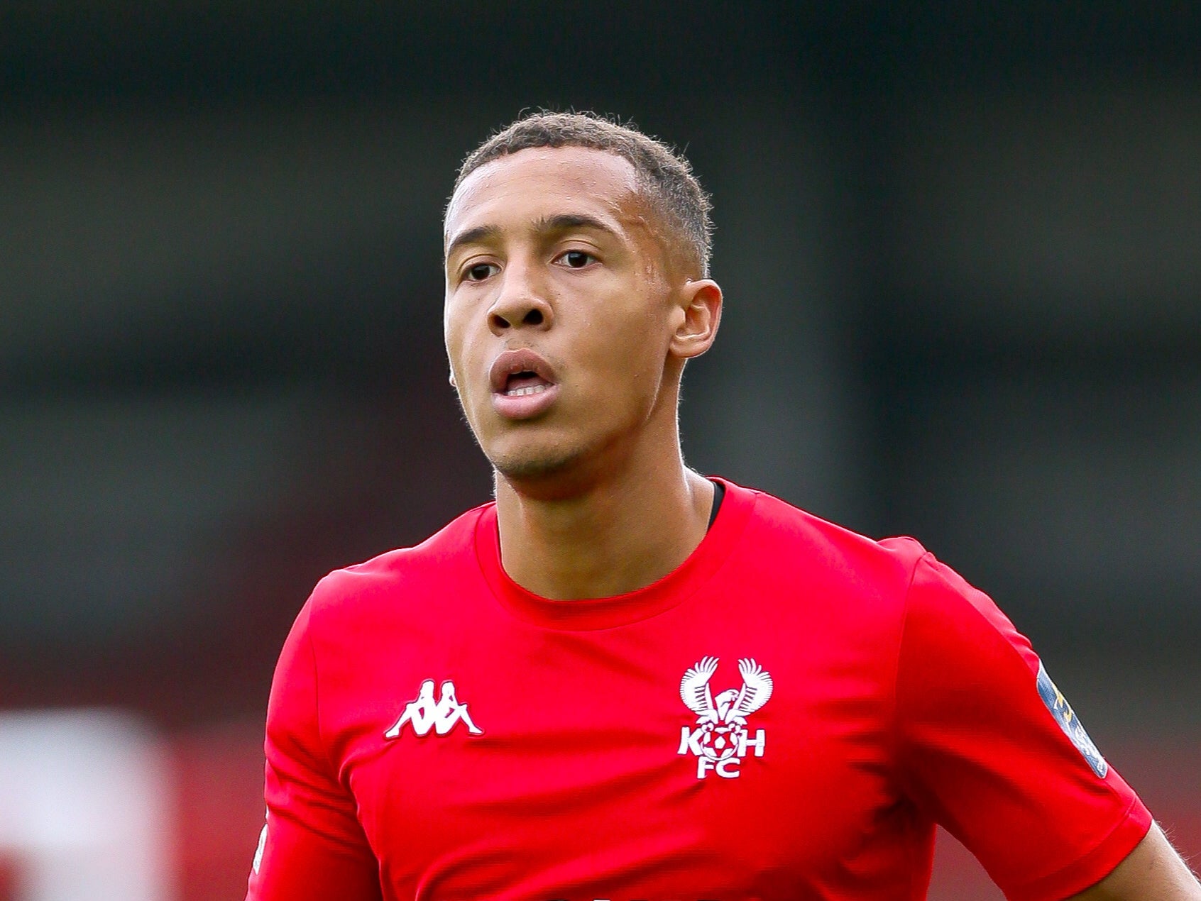 Caleb Richards signed a new contract with Kidderminster in January (Barrington Coombs/PA)