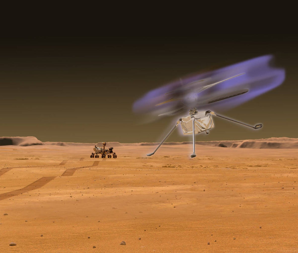 NASA says we could see drones shine on Mars