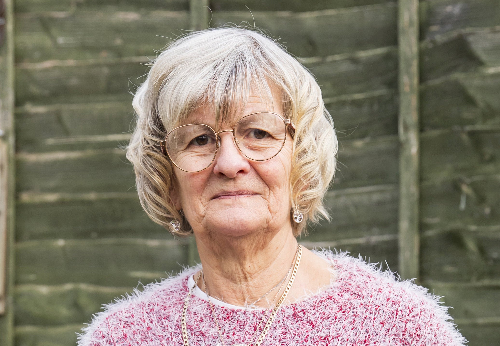 Pauline Yarranton, 68, received the fixed penalty notice for placing two small bags of jumpers and T-shirts next to the over-filled clothes bank