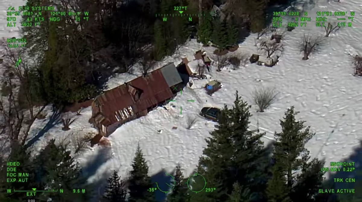 Couple rescued after being stranded by snow in California cabin for two months