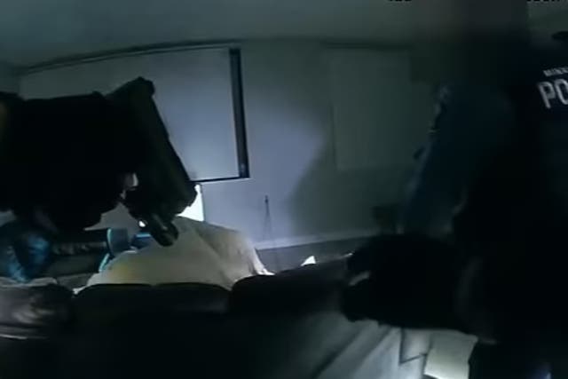 <p>Minneapolis Police released bodycam footage showing the shooting of a Black suspect after police used a no knock warrant to enter the home</p>